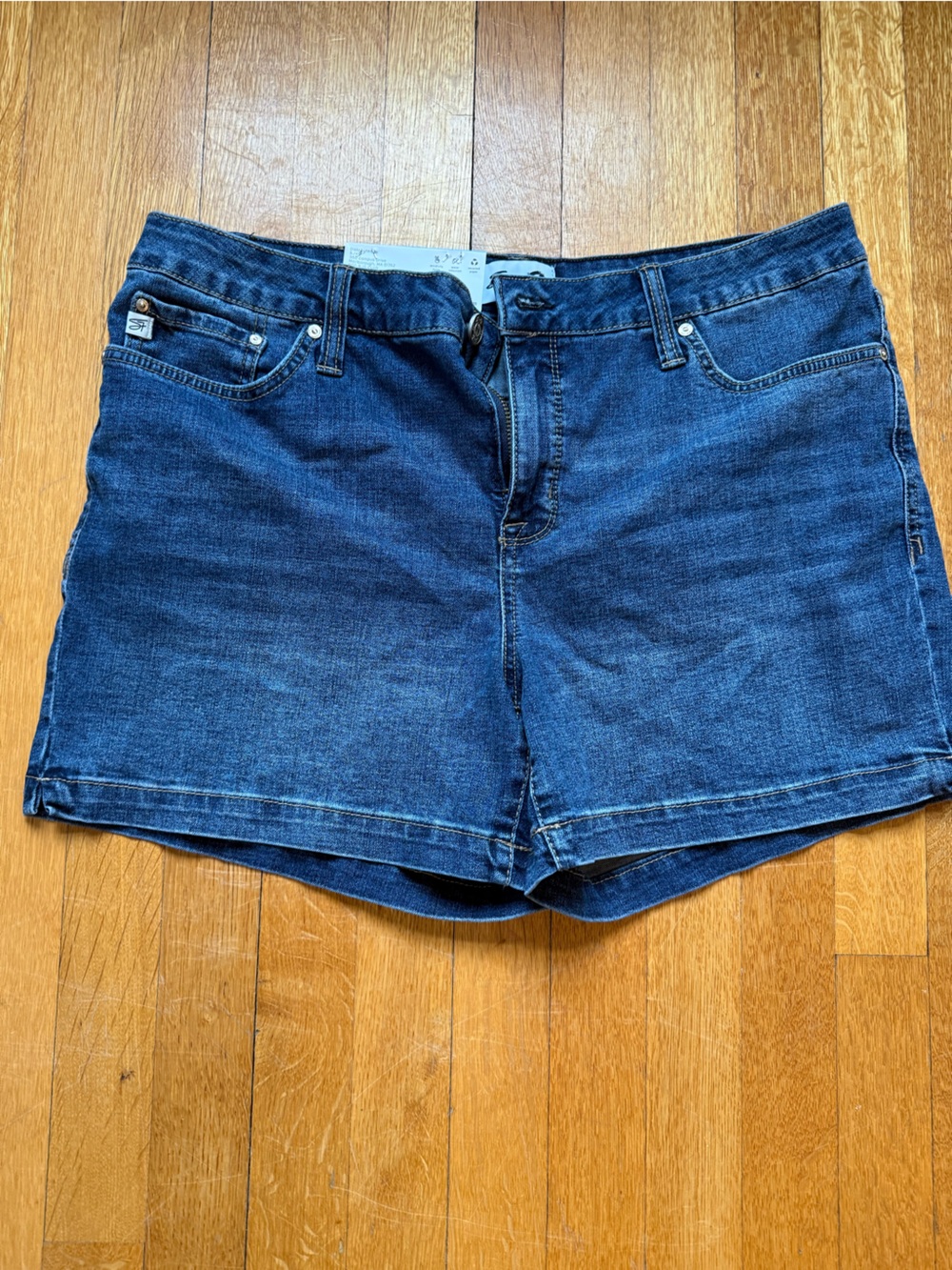 Seven7 Dark Blue Denim Jean Shorts